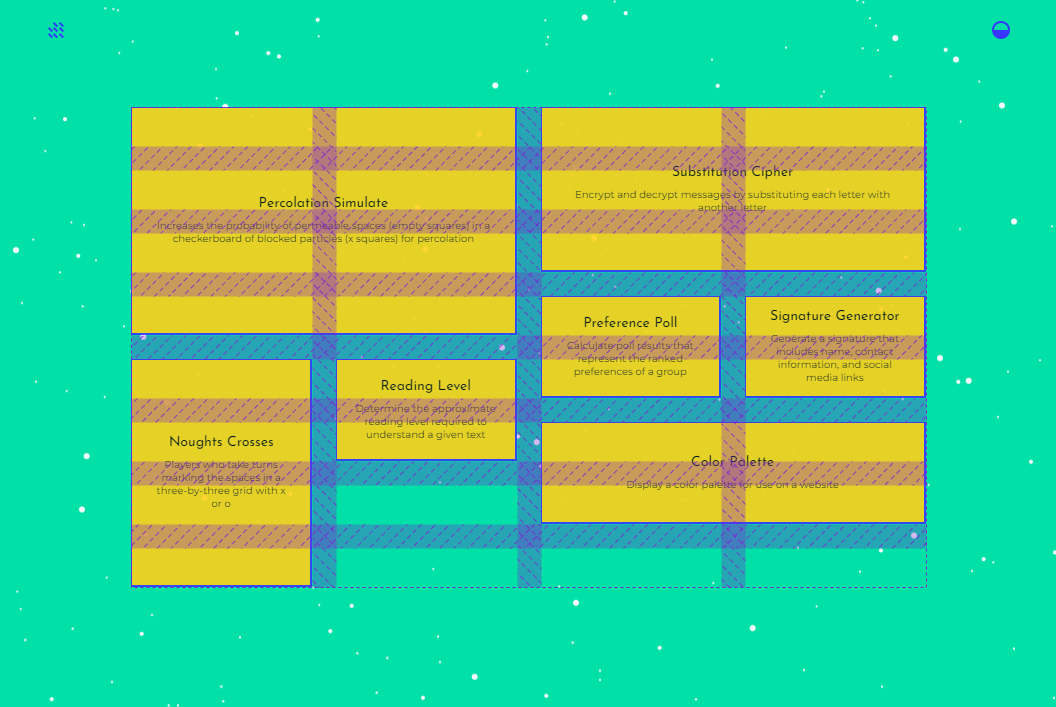 grid columns and rows